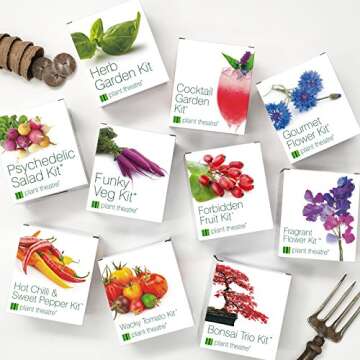 Gourmet Flower Kit - 6 Edible Flower Varieties to Grow - Great Gift