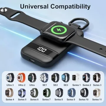 Convoltyai Portable Charger for Apple Watch - Magnetic Fast Charging