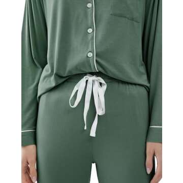 Joyaria Women's Bamboo Viscose Cooling Pajama Set