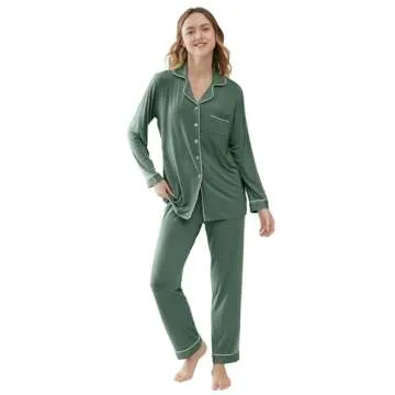 Joyaria Women's Bamboo Viscose Cooling Pajama Set