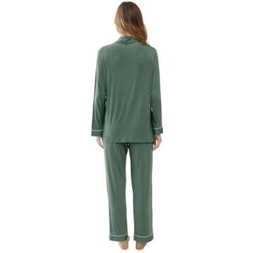 Joyaria Women's Bamboo Viscose Cooling Pajama Set