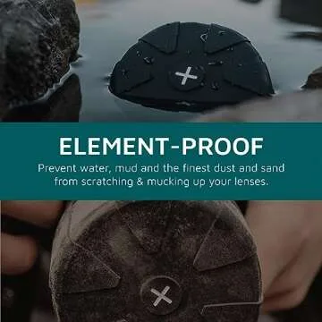 KUVRD Universal Lens Cap 2.0 - Fits 99% DSLR Lenses, Element Proof, Lifetime Coverage, Micro, 2-Pack