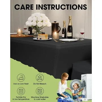 Pureegg Spandex Tablecloth 6ft - 2 Pack, Fitted Design