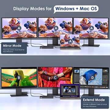 WAVLINK DisplayLink Docking Station Triple Monitor 4K@60Hz for 3 Monitors, 100W Charging for Thunderbolt 4/3, USB C M1 M2 M3 M4 Mac/Windows/Chrome - 3 HDMI, 2 DP, 6 USB Ports, 160W Power, LAN, Audio