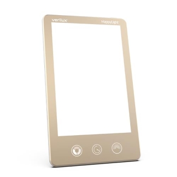 Verilux HappyLight Luxe - Light Therapy Lamp for Mood & Focus Boost, 10,000 Lux, UV-Free LED