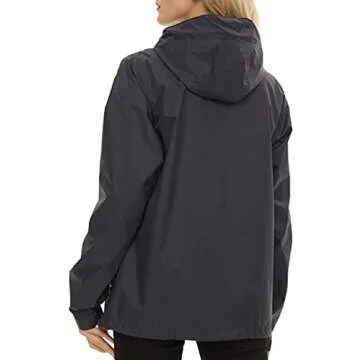 LeSies Women's Waterproof Rain Jacket Lightweight Windbreaker