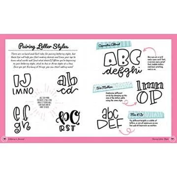 Cute Hand Lettering Workbook for Creative Expressions