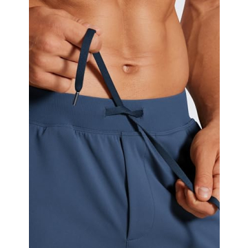 CRZ YOGA Men's Four-Way Stretch Workout Shorts for Comfort