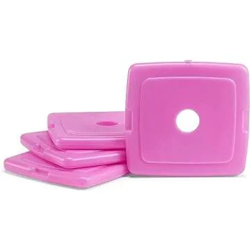 Cool Coolers 4 Pack Slim Ice Packs for Lunch Bags