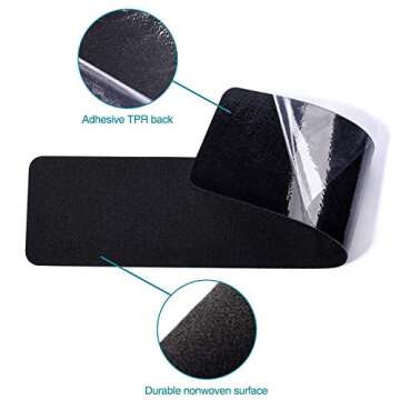 Delxo Non Slip Carpet Stair Treads, Set of 14,Rug Non Skid Runner for Grip and Beauty. Safety Slip R...