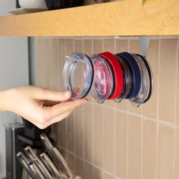 ELYPRO Tumbler Lid Organizer for Kitchen Cabinets Space-Saving