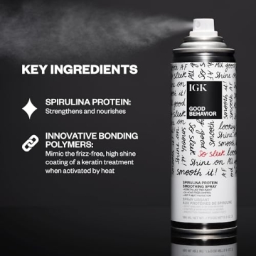 IGK GOOD BEHAVIOR Spray Keratin Treatment Frizz Control