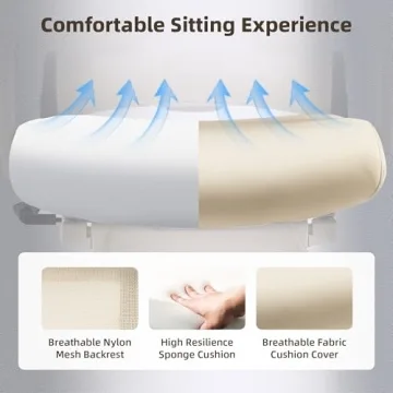 Comfortable Foldable Office Chair with Foot Rest