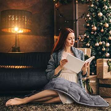 MAXTID 8 lbs Weighted Lap Blanket for Adults