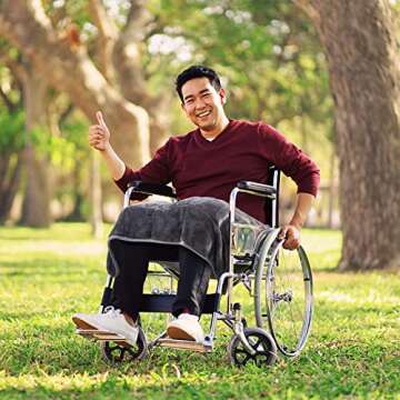 MAXTID 8 lbs Weighted Lap Blanket for Adults