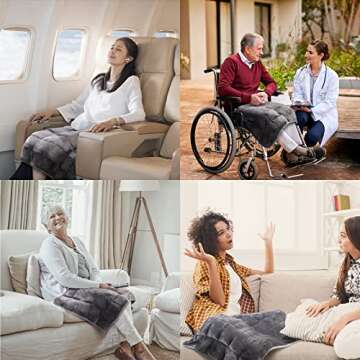 MAXTID 8 lbs Weighted Lap Blanket for Adults