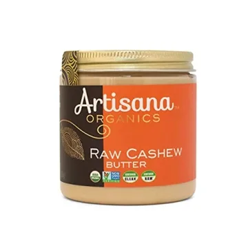 Artisana Organics Raw Cashew Butter - 100% Organic, No Sugars Added, Vegan, 9.5oz Jar