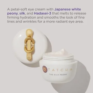 TATCHA The Silk Peony Melting Under Eye Cream | Hydration with Line-Smoothing Eye Cream for Wrinkles and Hydration | 15 ml / 0.5 oz