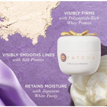 TATCHA The Silk Peony Melting Under Eye Cream | Hydration with Line-Smoothing Eye Cream for Wrinkles and Hydration | 15 ml / 0.5 oz