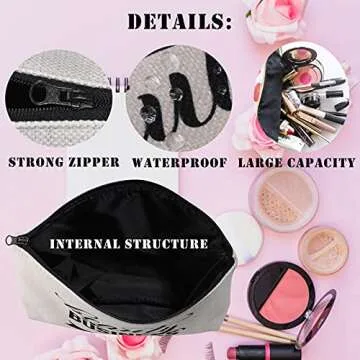 BDPWSS Write Shoot Edit Repeat Filmmaker Film Director Gift Funny Filmmaking Gift For Movie Buff Script Writer Makeup Bag For Women (Write shoot edit)