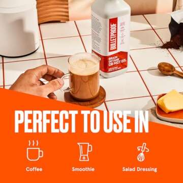 Bulletproof Brain Octane C8 MCT Oil - 32 Ounces of Pure Energy