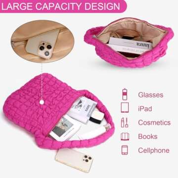 YFGBCX Quilted Tote Bag for Women - Stylish & Spacious