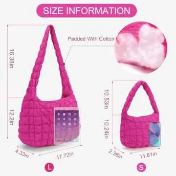 YFGBCX Quilted Tote Bag for Women - Stylish & Spacious