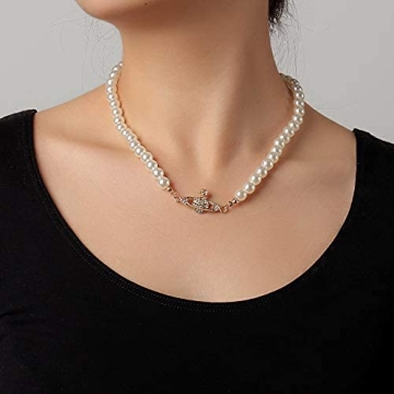 Explore HEIMAXING Saturn Pearl Necklace Jewelry Set for Women