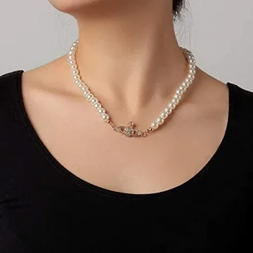 Explore HEIMAXING Saturn Pearl Necklace Jewelry Set for Women