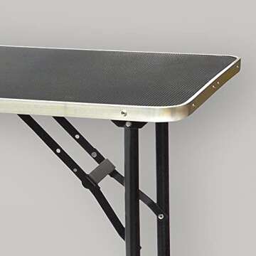 Go Pet Club - 30 Inch Dog Grooming Table - Pet Grooming Table - Foldable, Adjustable Arm, Portable, Non-Slip Grooming Table for Dogs at Home - Black