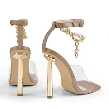 Fashionable Summer Stilettos for Women in Light Brown