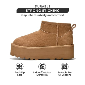 Stylish Winter Suede Ankle Boots for Women - Project Cloud
