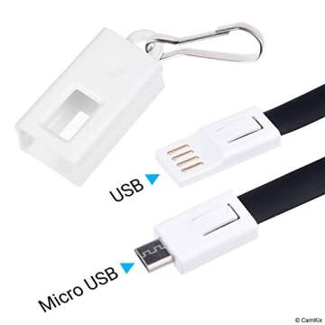 Protective Case for Ledger Nano S Bitcoin/Cryptocurrency Wallet including USB Strap for Transport, Power and Data Transfer - Durable Nylon Hardshell Case with Mesh Pocket - Light, Secure