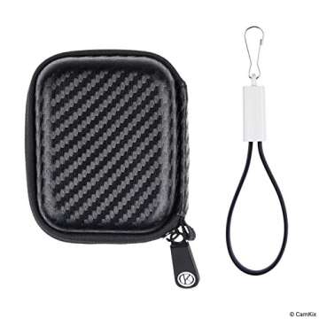 Protective Case for Ledger Nano S Bitcoin/Cryptocurrency Wallet including USB Strap for Transport, Power and Data Transfer - Durable Nylon Hardshell Case with Mesh Pocket - Light, Secure