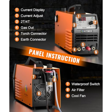 HITBOX 55Amp Plasma Cutter with Digital Display and Dual Voltage