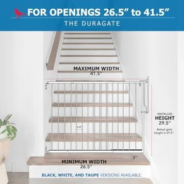 Cardinal Gates MG25 Duragate Safety Gate for Kids and Pets