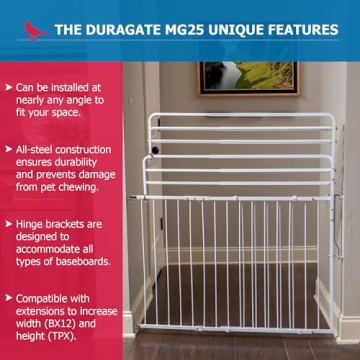 Cardinal Gates MG25 Duragate Safety Gate for Kids and Pets