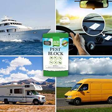 Eco Defense Pest Control Pouches - All Natural - Repels Rodents, Silverfish, Spiders, Roaches, Ants, Moths, Squirrels, & Other Pests