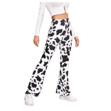 Stylish WDIRARA Women's Rib Knit Flare Pants Today