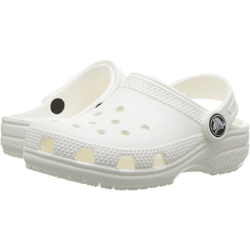 Crocs Unisex-Child Classic Clogs - White, Size 3 Little Kid