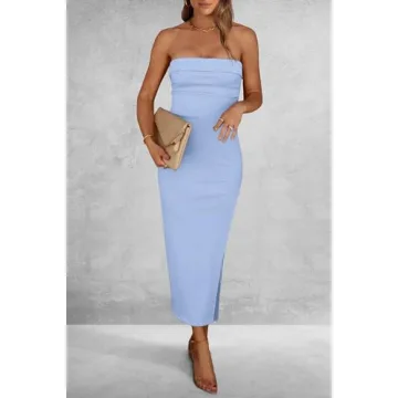 Elegant PRETTYGARDEN Summer Bodycon Maxi Tube Dress