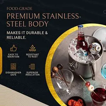 Bellemain Stainless Steel Ice Bucket for Any Occasion