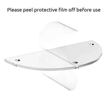 Acrylic Risers For Display , 3 Tier Clear Acrylic Risers Display Stand For Collectibles Display , Perfume Organizer，Half Moon Cupcake Stand