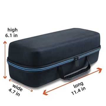 XINGFUDAO Projector Carrying case Compatible with Samsung the freestyle, Hard EVA Portable Storage Case Perfectly fits with The Freestyle Projector & The Freestyle 2nd Gen Projector (Black2)