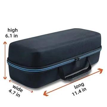 XINGFUDAO Projector Carrying case Compatible with Samsung the freestyle, Hard EVA Portable Storage Case Perfectly fits with The Freestyle Projector & The Freestyle 2nd Gen Projector (Black2)