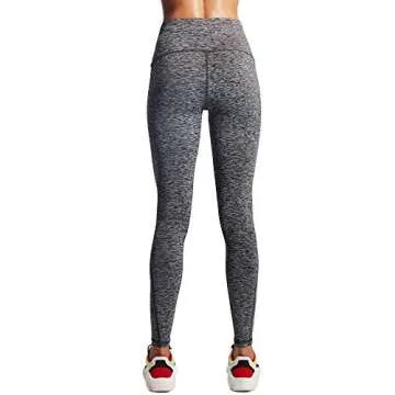 Neleus Women's Workout Leggings with Pocket and Tummy Control