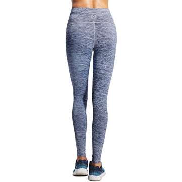Neleus Women's Workout Leggings with Pocket and Tummy Control