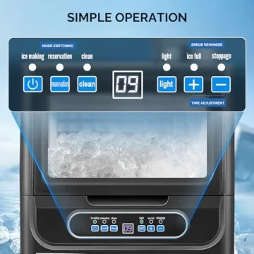 VINGLI 70lbs Commercial Ice Maker for Home and Restaurants