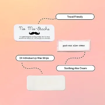 No Mo-Stache Lip Wax Strips for Effortless Hair Removal