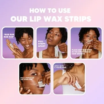 No Mo-Stache Lip Wax Strips for Effortless Hair Removal